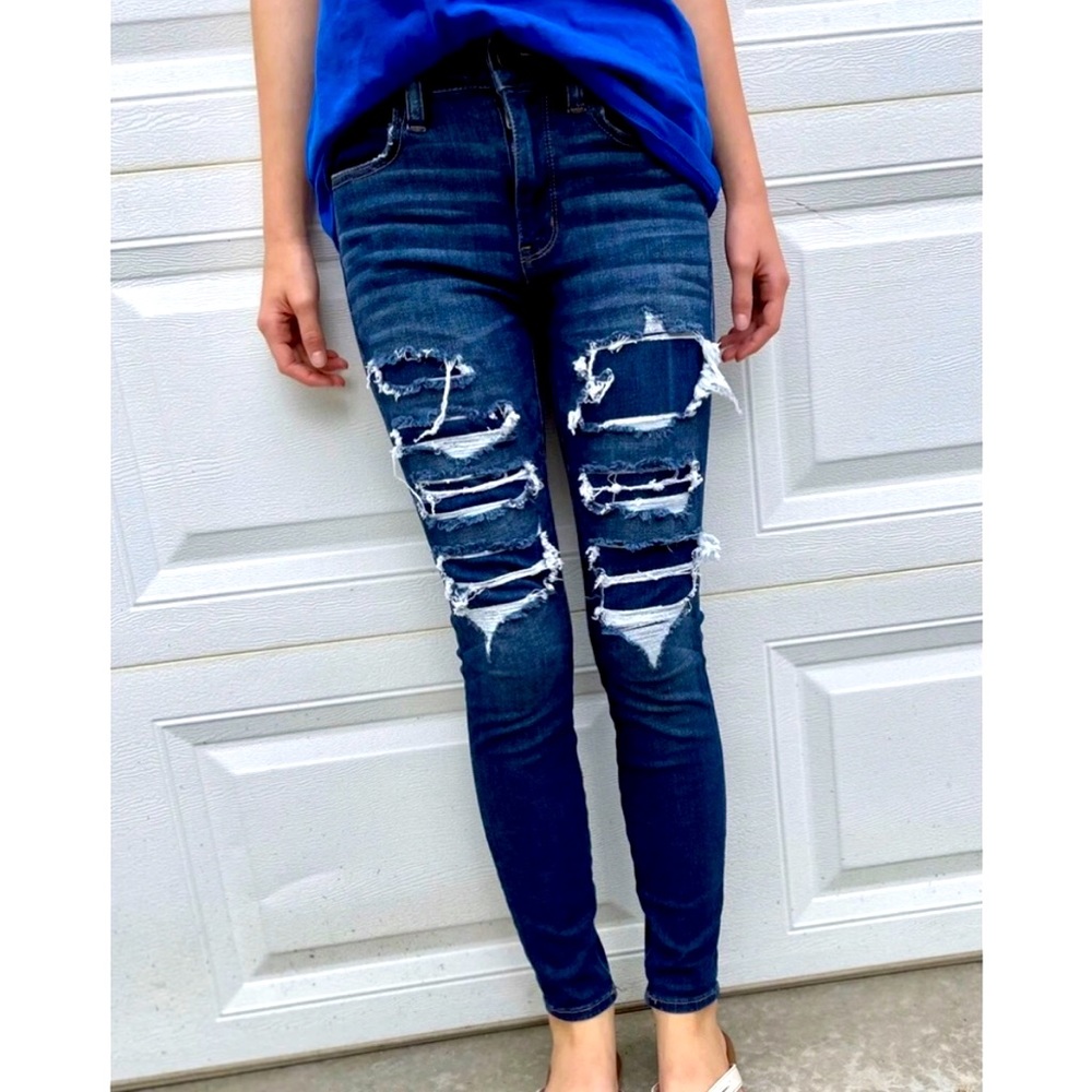 AE American Eagle Womens Hi-rise 360° next level stretch Jegging jeans Size 2